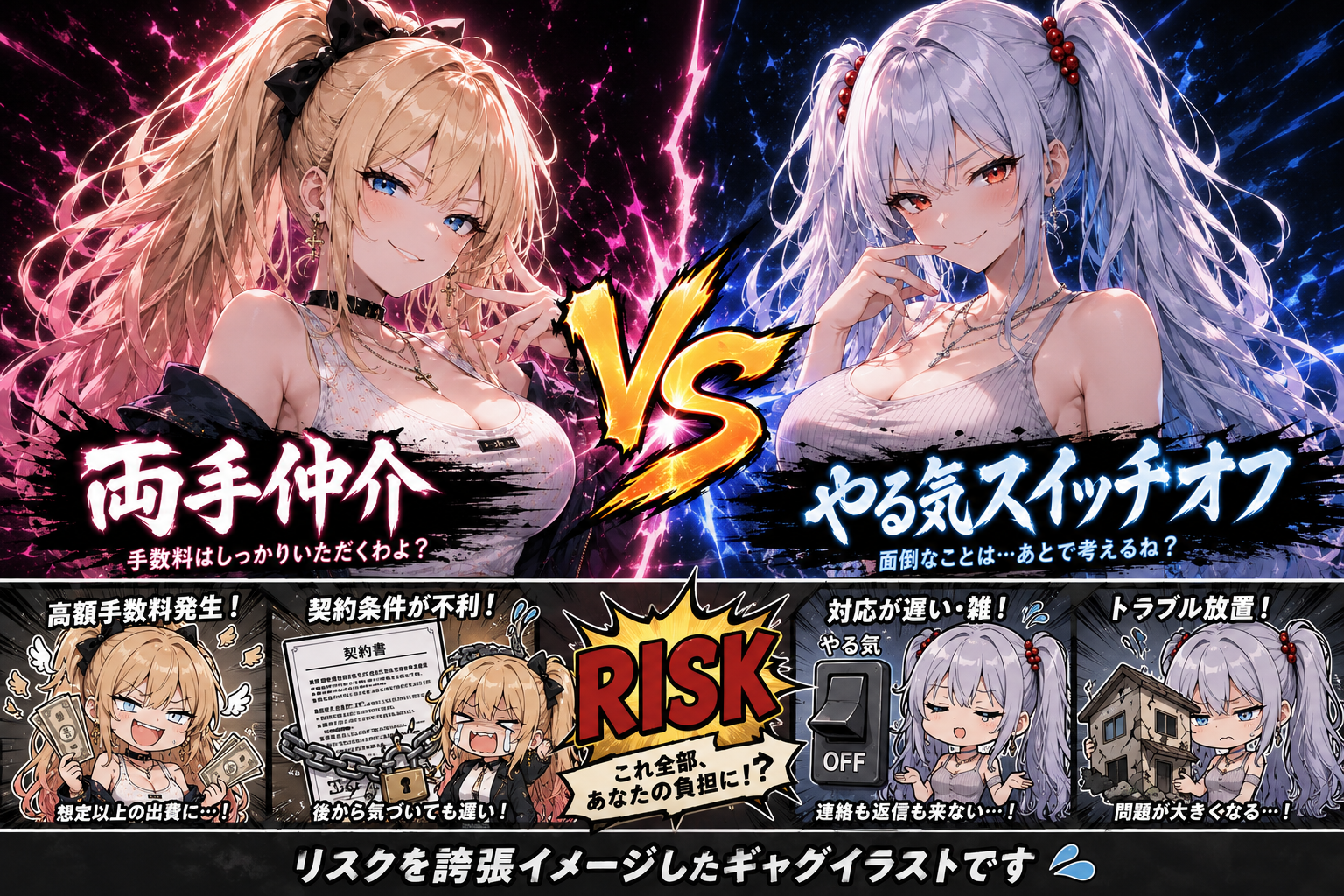 両手仲介 VS やる気スイッチオフ