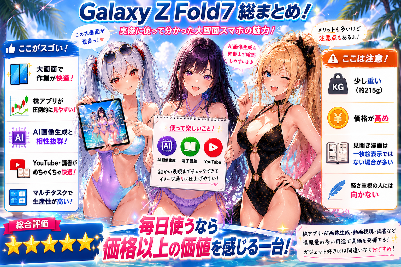 Galaxy Z Fold7 総まとめインフォグラフィック