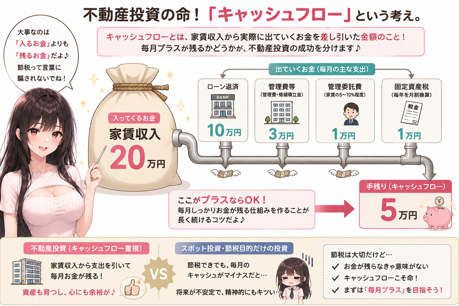 不動産投資の命！キャッシュフローという考え方
