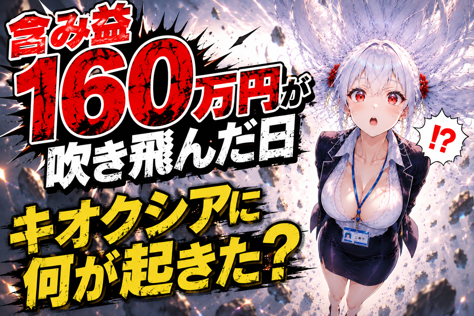 キオクシア 含み益160万円消失のブログアイキャッチ画像